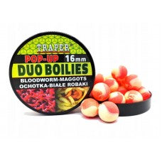 Floating boilies Traper Pop-Up Duo Boilies 16mm 40g Maggot-Fly larvae