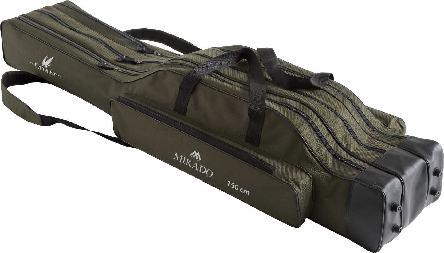 ROD HOLDALL - 3 COMPARTMENT 120cm RIGID - GREEN - 1 pcs.