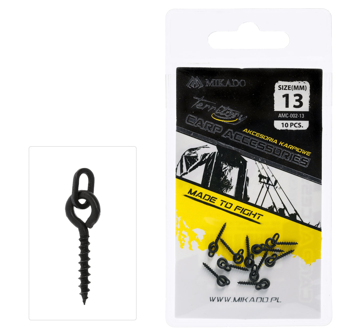 MIKADO SKRŪVE BOILĀM AR OVĀLU RIŅĶI - 13MM - 10 GAB.