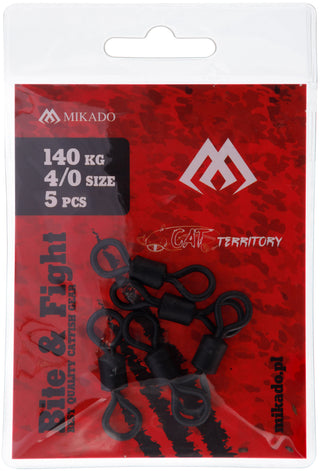 MIKADO RINGS - MATTE BLACK - 5 PCS.