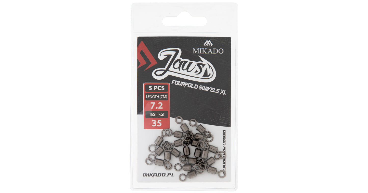 MIKADO GRIEZULIS - JAWS FOURFOLD SWIVELS - 5 GAB.