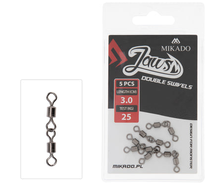 MIKADO GRIEZULIS - JAWS DOUBLE SWIVELS - 5 GAB.