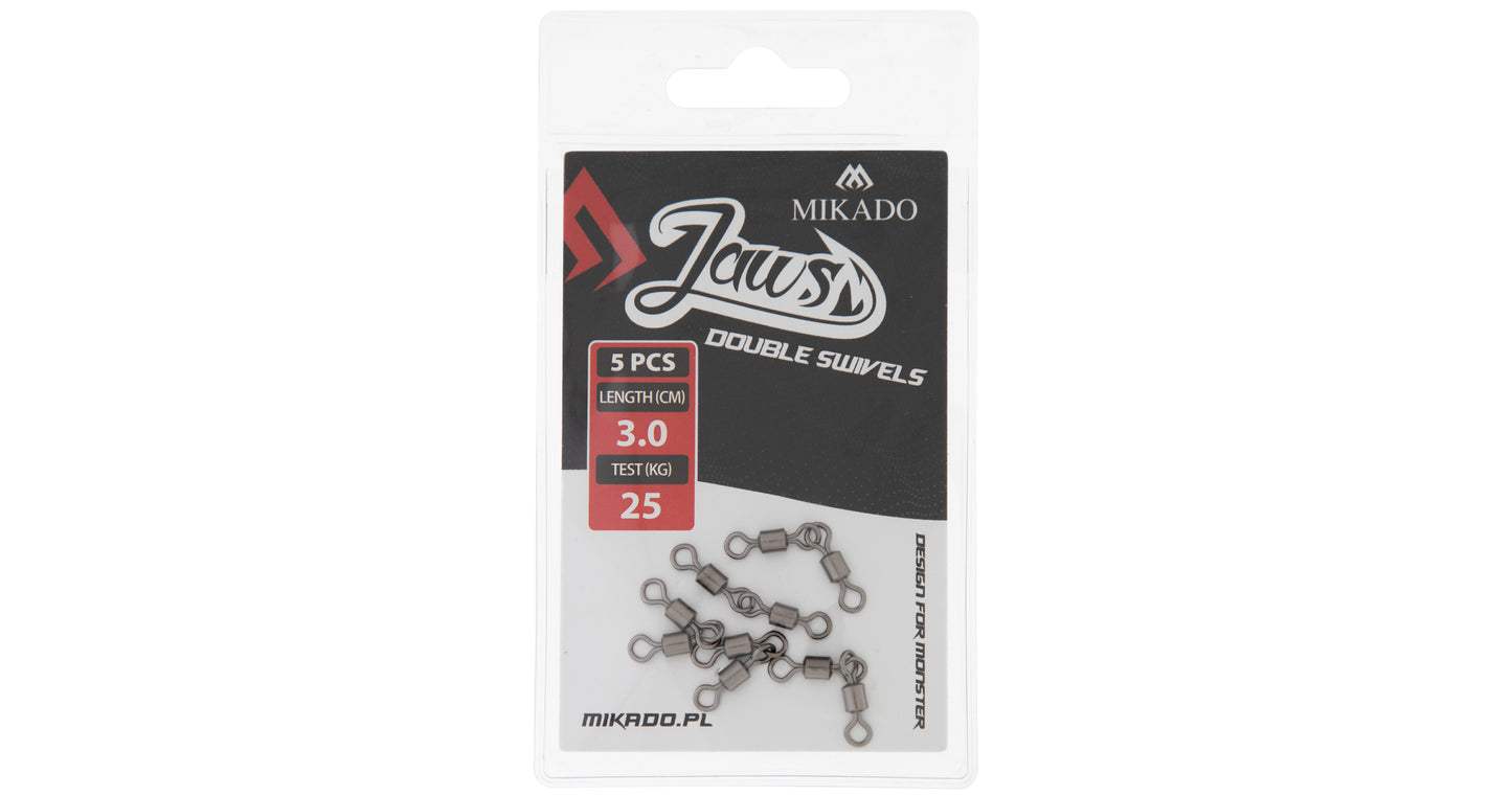 MIKADO GRIEZULIS - JAWS DOUBLE SWIVELS - 5 GAB.