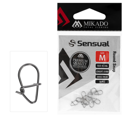 MIKADO KARABĪNE - ROUND SNAP - 10 gab.