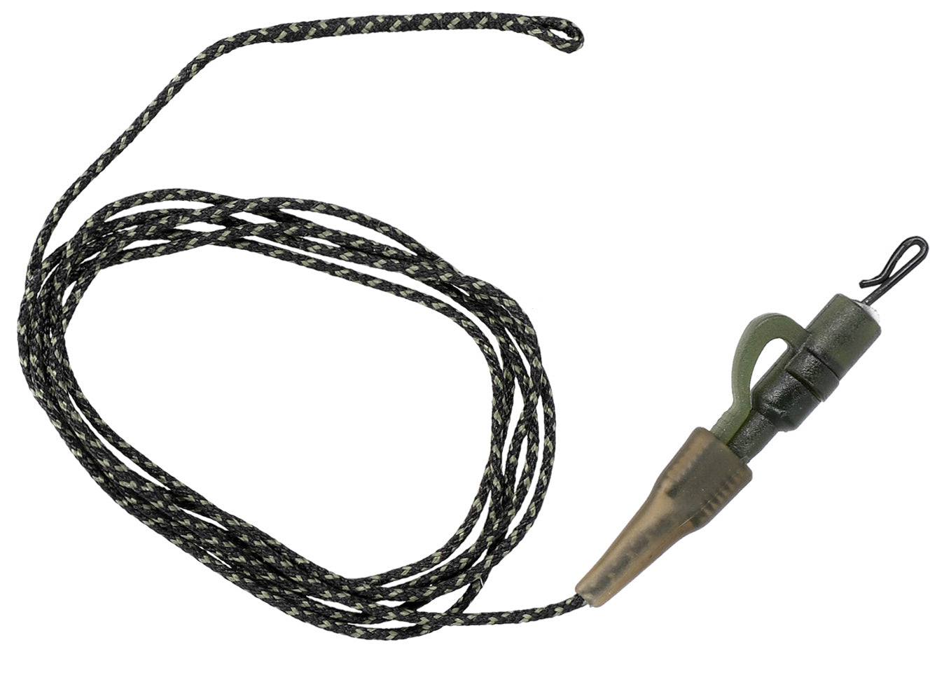 MIKADO MONTĀŽA KARPĀM - LEADCORE 80CM AR DROŠĪBAS KLIPSI - 2 GAB.
