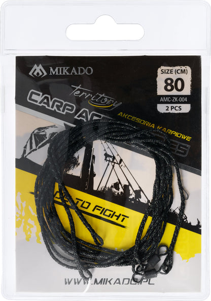 MIKADO MONTĀŽA KARPĀM - LEADCORE 80CM AR GRIEZEKLI - 2 GAB.