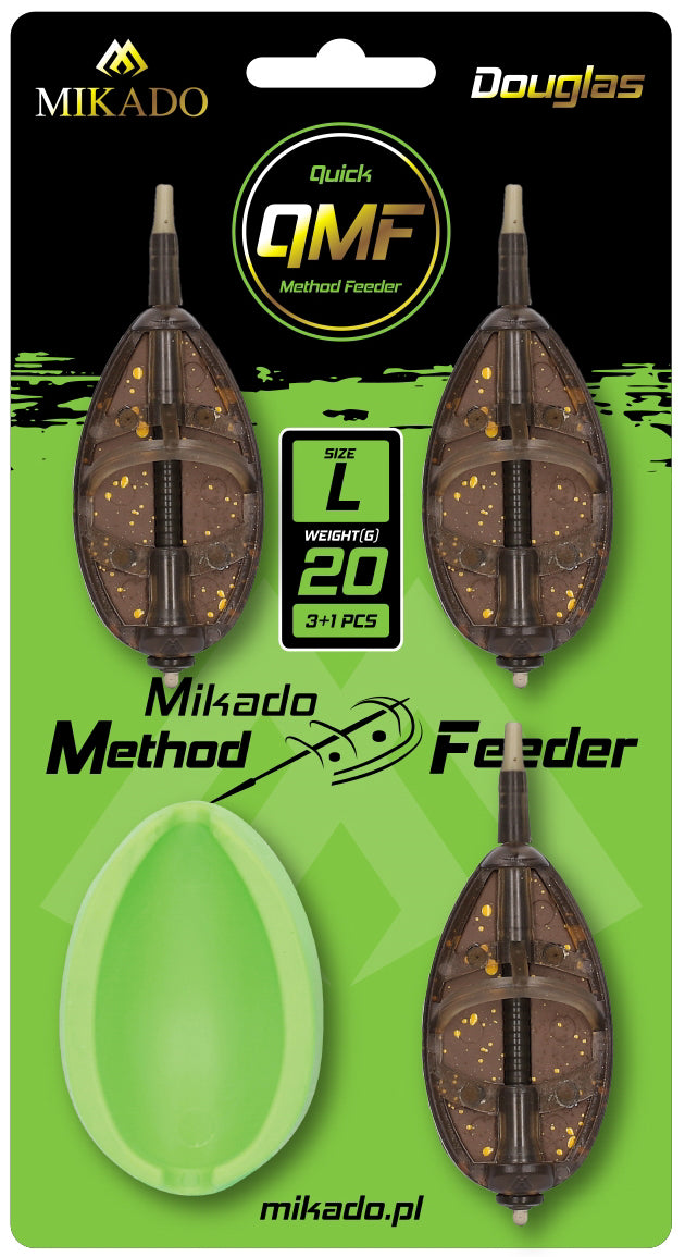 FEEDER MIKADO - METHOD FEEDER "DOUGLAS" Q.M.F. SYSTEM L SET of 3 + FEEDER MOULD - 1 set.