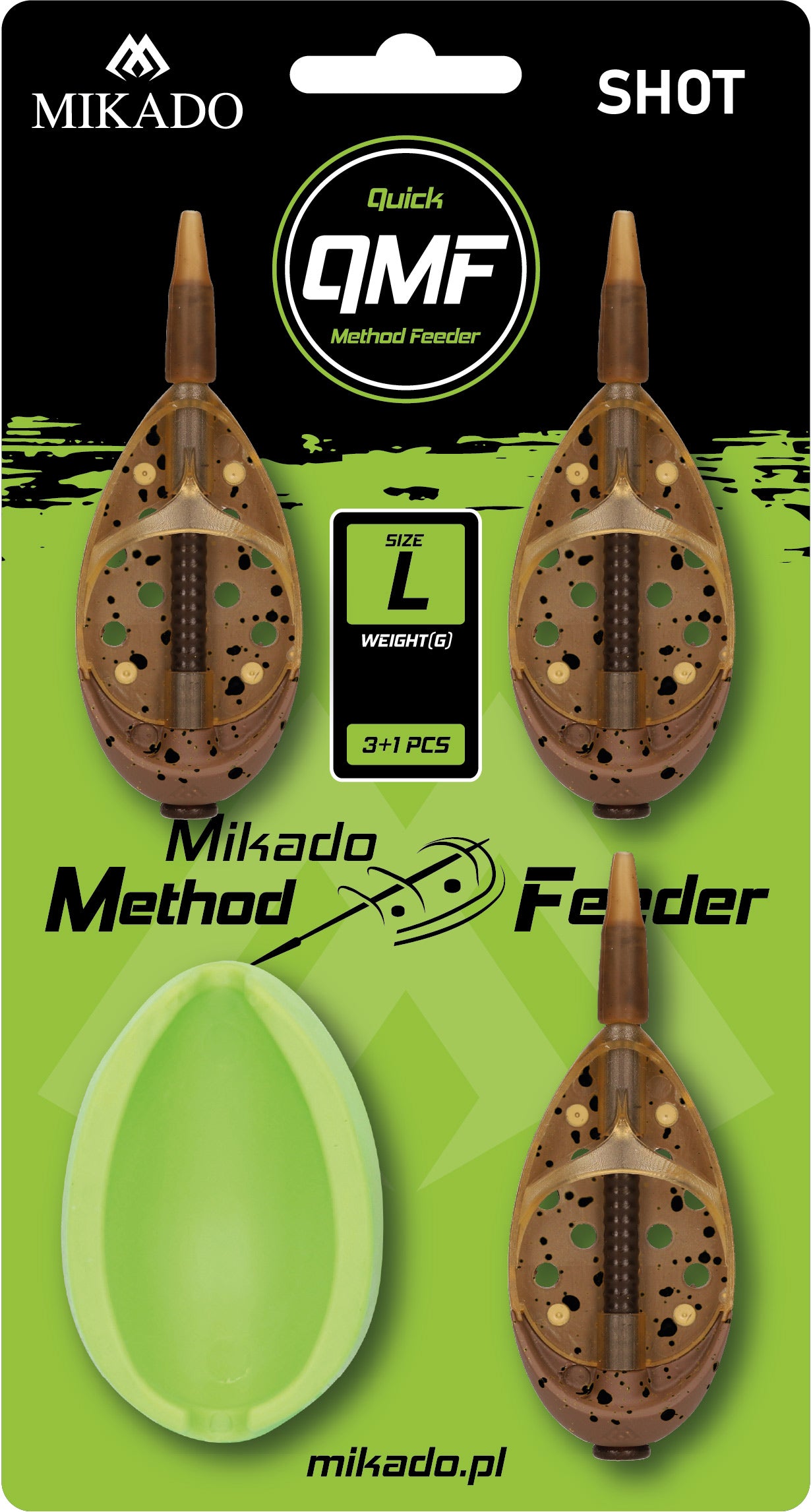 FEEDER MIKADO - METHOD FEEDER SHOT Q.M.F. SET L + FEEDER MOULD - 1 set.