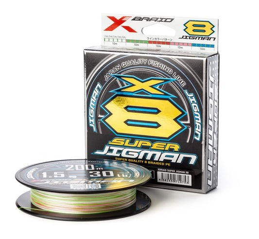 Braided Line YGK X-BRAID Super Jigman X8 200m