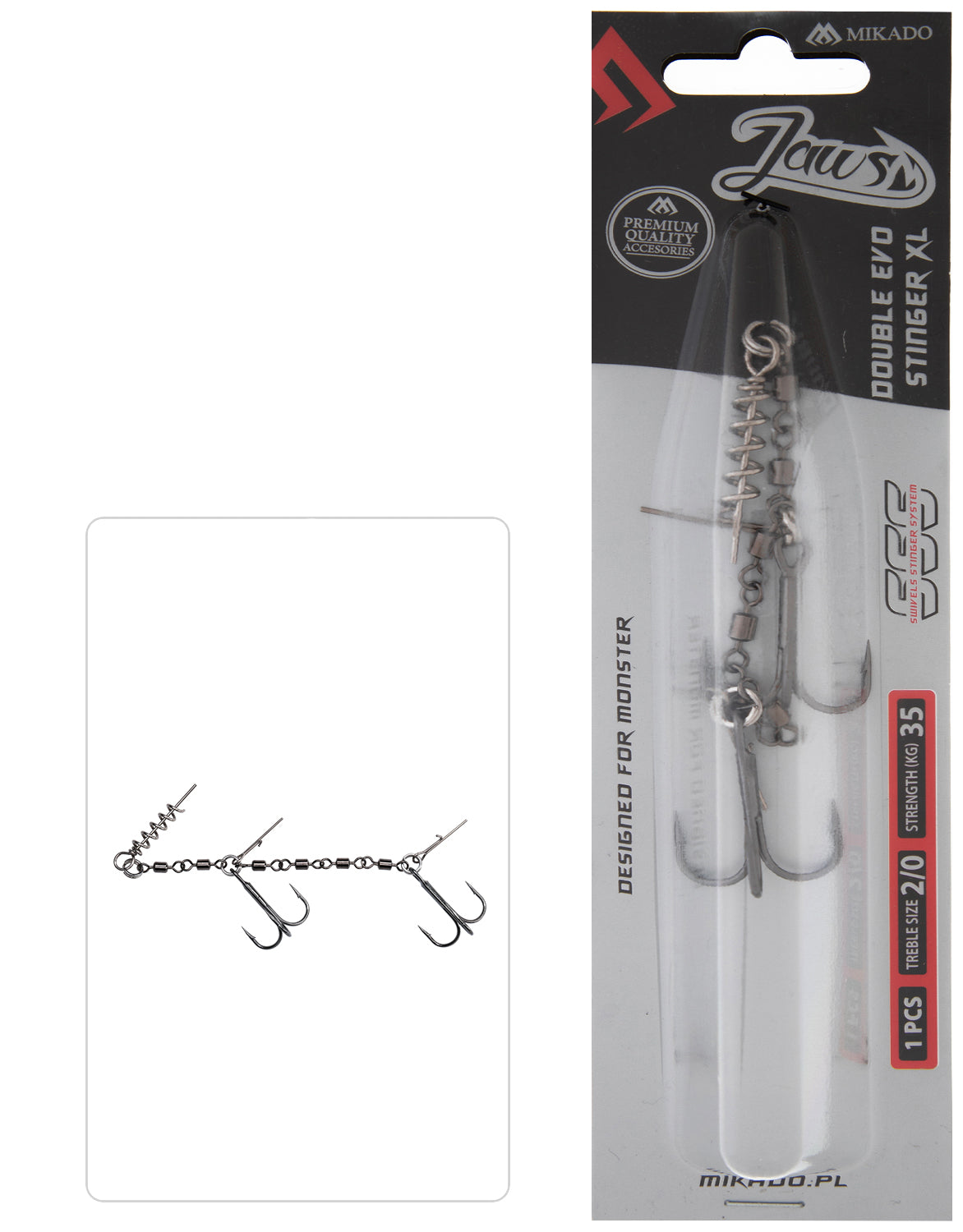 MIKADO STINGERS - JAWS DOUBLE EVO STINGER - 1 GAB.