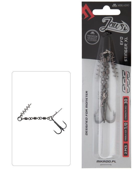 MIKADO STINGERS - JAWS EVO STINGER - 2 GAB.