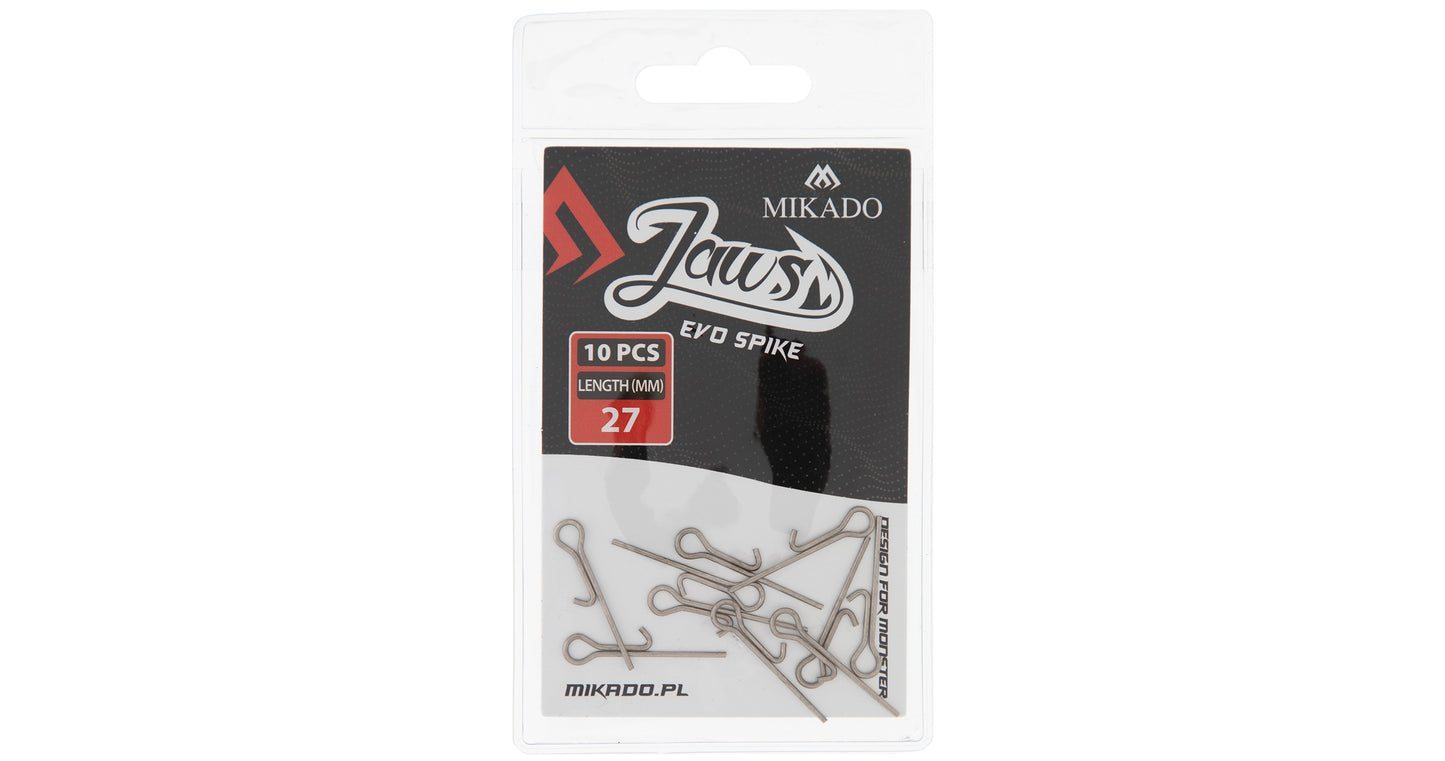 MIKADO MĀNEKĻU FIKSATORS - JAWS EVO SPIKE - 27mm - 10 GAB.