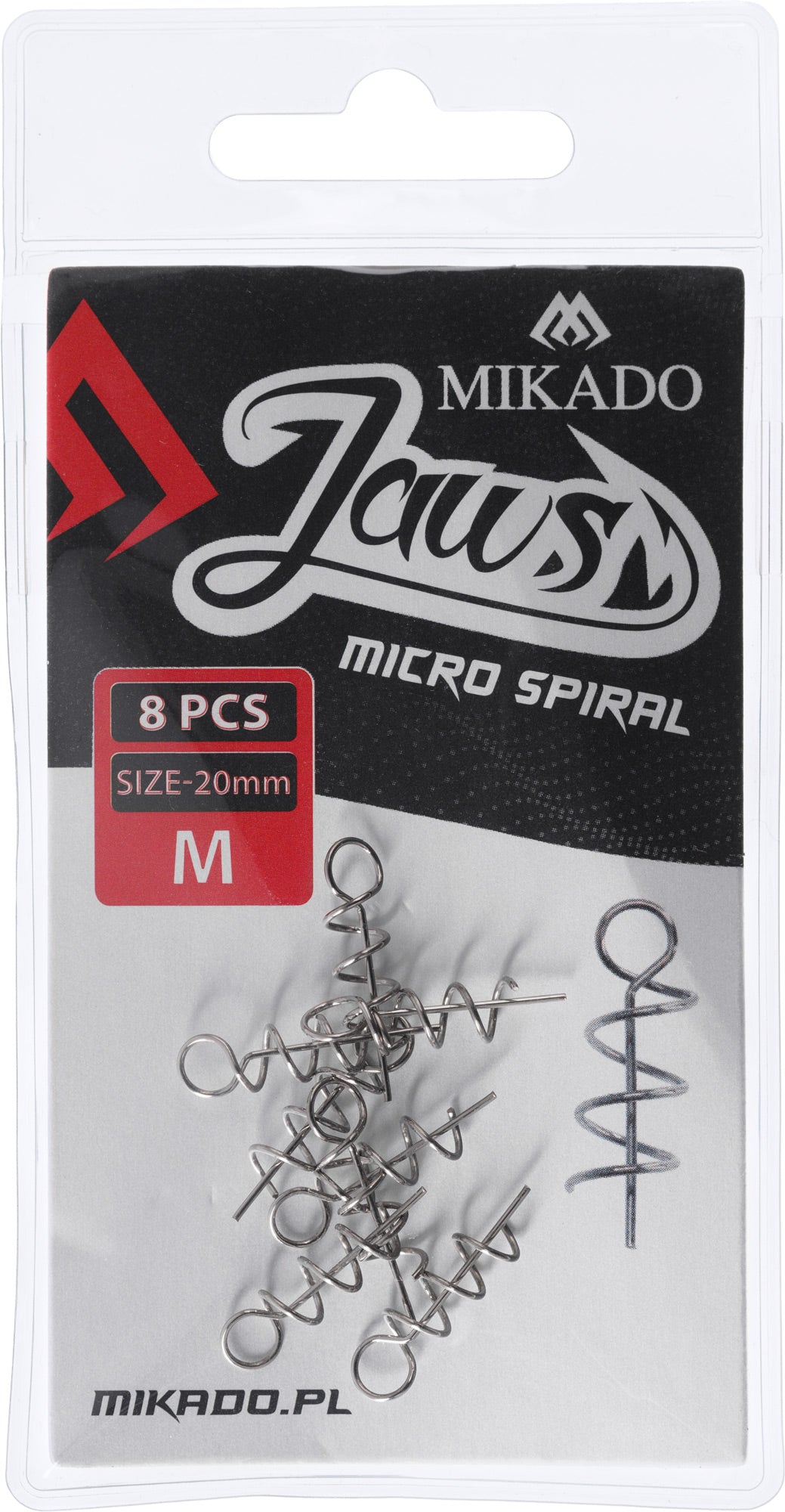 MIKADO MIKRO SPIRĀLE MĪKSTAJIEM MĀNEKĻIEM  - JAWS MICRO SPIRAL - 10MM - 8 GAB.