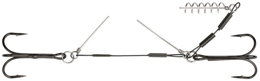 MIKADO STINGERS - JAWS STEEL WITH PINS - 4+6CM X 24KG - TRĪSŽUBURA ĀĶIS NR. 1/0 - 1 GAB.