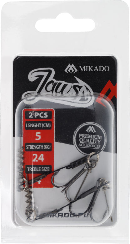 MIKADO STINGERS - JAWS SKRŪVE UN MĪKSTĀ MĀNEKĻA TAPA - 5CM X 24KG - 2 GAB.