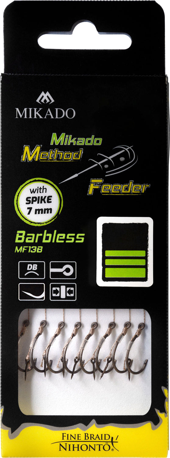 MIKADO METHOD FEEDER PAVADIŅA – MF14 AR NAGLIŅU – ĀĶI BEZ ATSKABARGAS / PĪTĀ AUKLA / 10 cm – 8 gab.