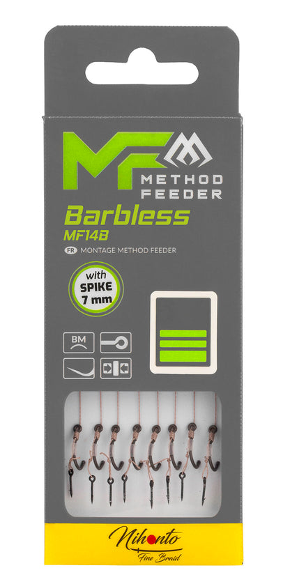 MIKADO METHOD FEEDER PAVADIŅA – MF14 AR NAGLIŅU – ĀĶI BEZ ATSKABARGAS / PĪTĀ AUKLA / 10 cm – 8 gab.