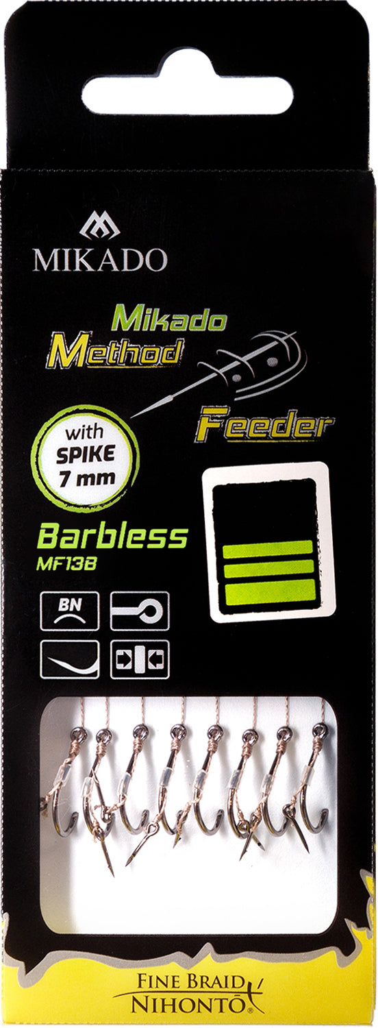 MIKADO METHOD FEEDER PAVADIŅA – MF14 AR NAGLIŅU – ĀĶI DB BEZ ATSKABARGAS / PĪTĀ AUKLA / 10 cm – 8 gab.