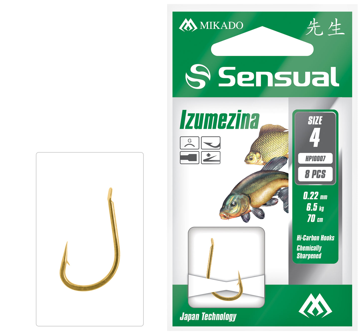 GATAVIE ĀĶI AR PAVADIŅU MIKADO - SENSUAL - IZUMEZINA - 8 GAB.