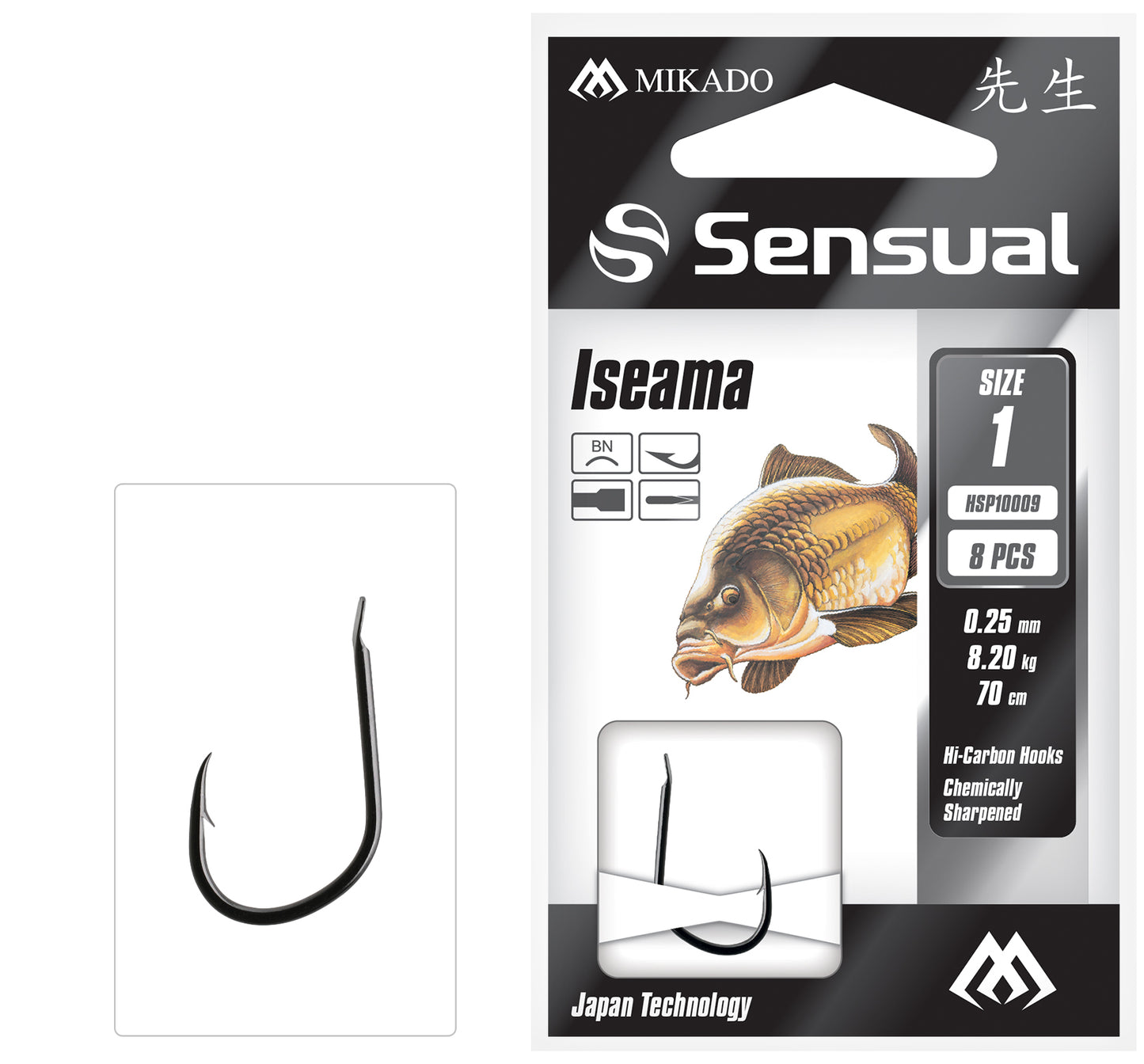 GATAVIE ĀĶI AR PAVADIŅU MIKADO - SENSUAL - ISEAMA  - 8 GAB.