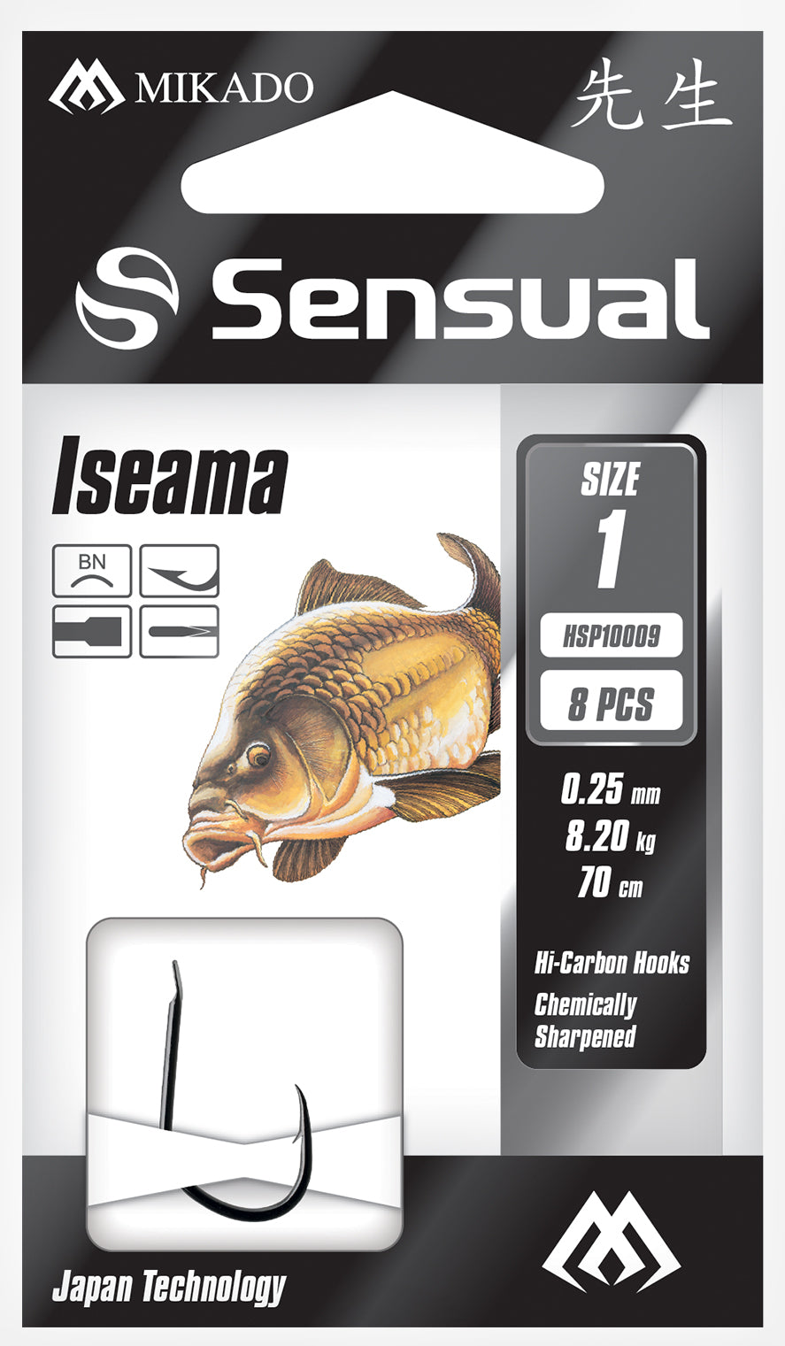 GATAVIE ĀĶI AR PAVADIŅU MIKADO - SENSUAL - ISEAMA  - 8 GAB.
