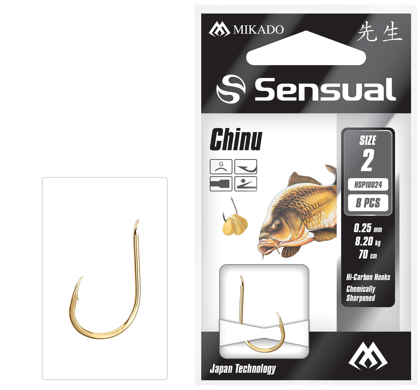 GATAVIE ĀĶI AR PAVADIŅU MIKADO - SENSUAL - CHINU - 8 GAB.