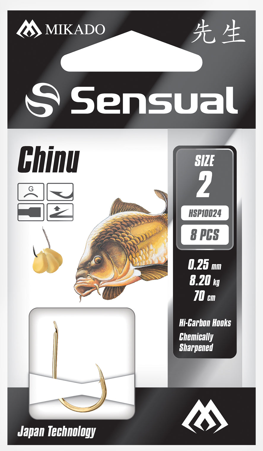 GATAVIE ĀĶI AR PAVADIŅU MIKADO - SENSUAL - CHINU - 8 GAB.
