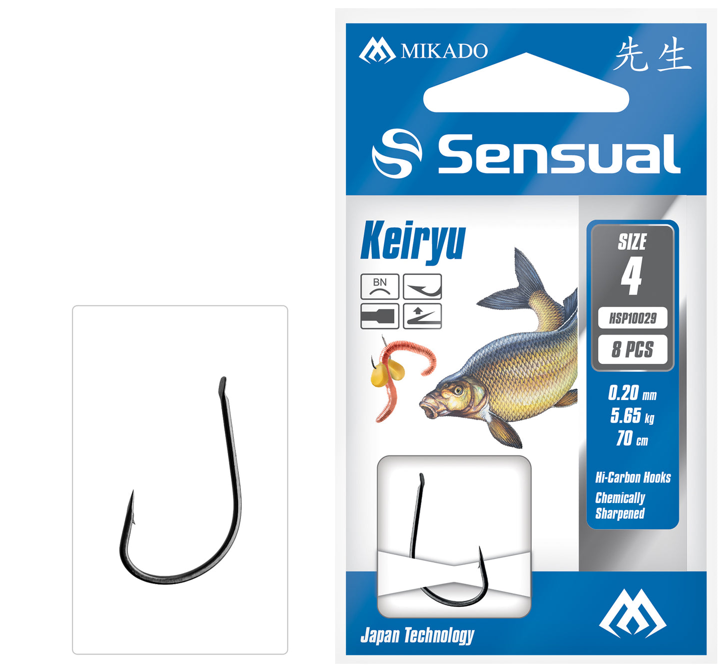 GATAVIE ĀĶI AR PAVADIŅU MIKADO - SENSUAL - KEIRYU - 8 GAB.