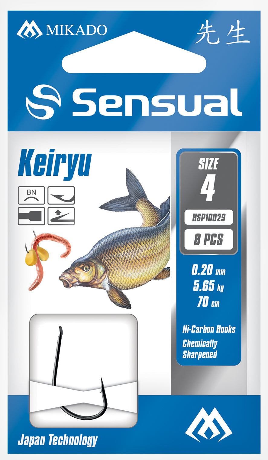 GATAVIE ĀĶI AR PAVADIŅU MIKADO - SENSUAL - KEIRYU - 8 GAB.