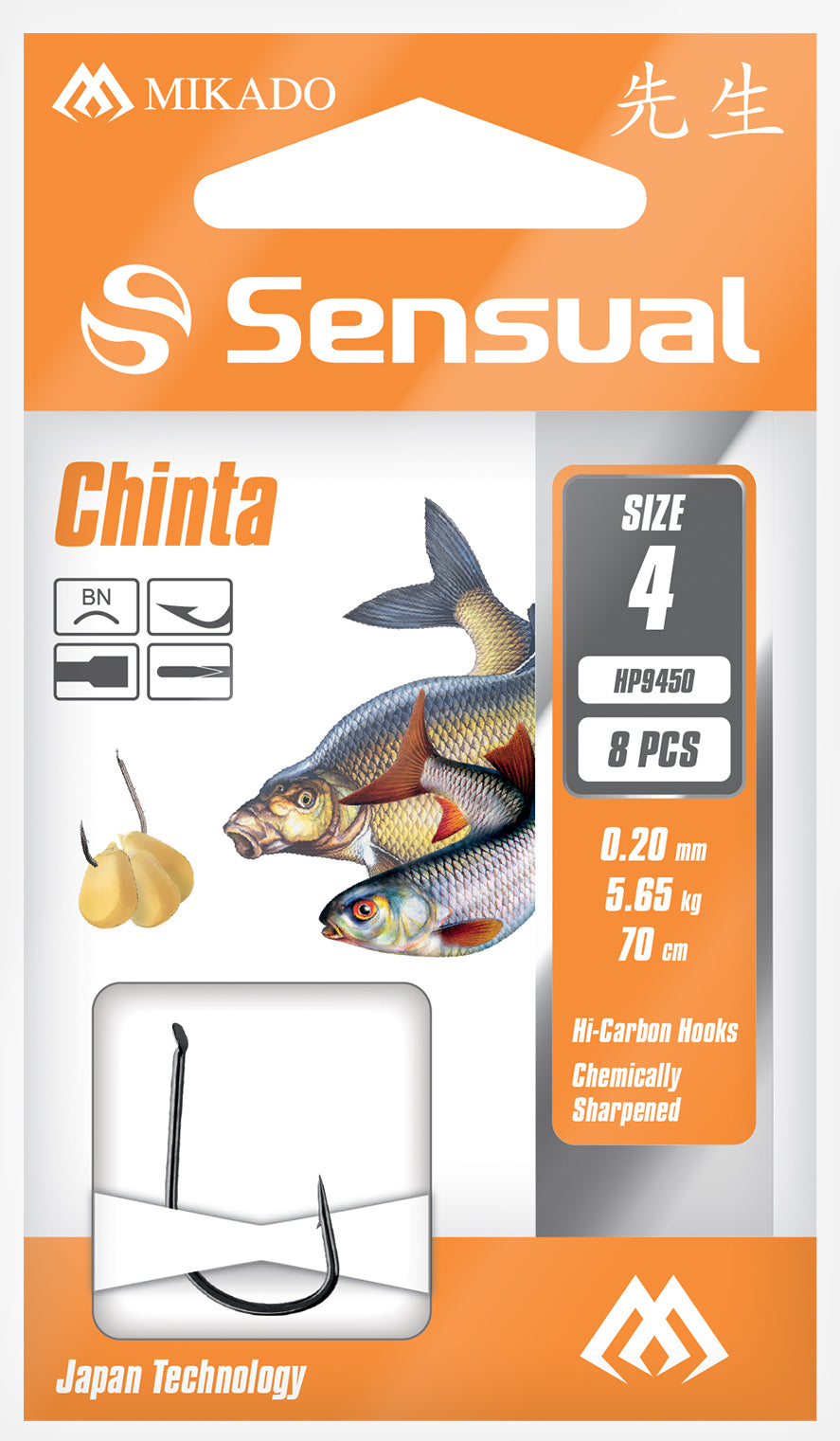 MIKADO SNELLED HOOKS - SENSUAL - CHINTA