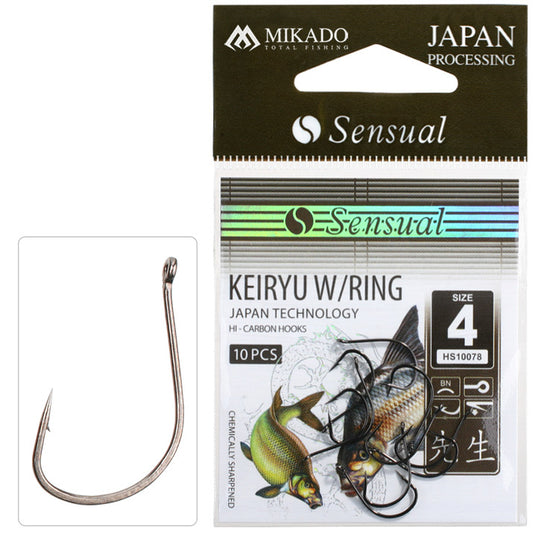 HOOK MIKADO - SENSUAL - KEIRYU WITH RING - 10 PCS.