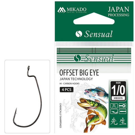 HOOK MIKADO - SENSUAL – OFFSET BIG EYE 5 pcs
