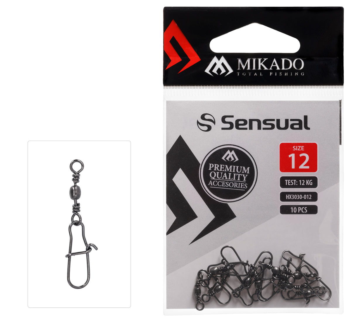 MIKADO MUCAS TYPE SWIVEL WITH FASTLOCK CARABINER