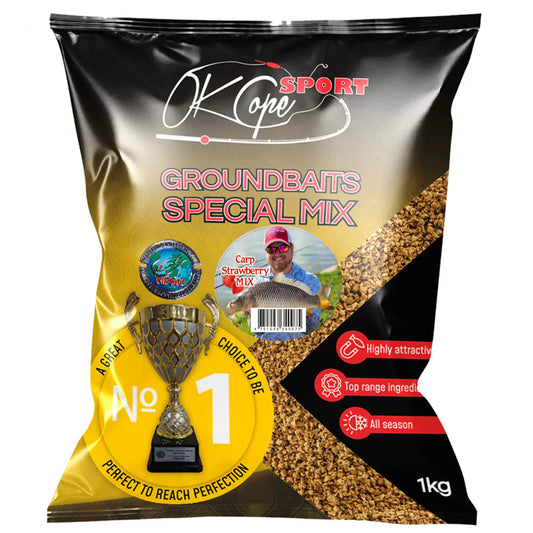 OK COPE SPORT GROUNDBAITS Special mix - Carp Strawberry mix