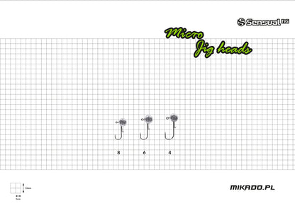 Джиг-головки Микадо - Sensual Micro, 3 шт.