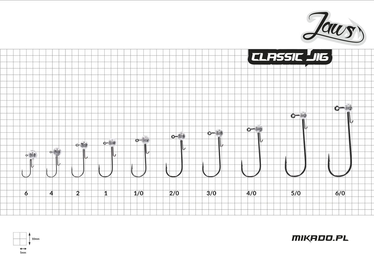 JIG HEAD MIKADO – JAWS CLASSIC - 3pcs.
