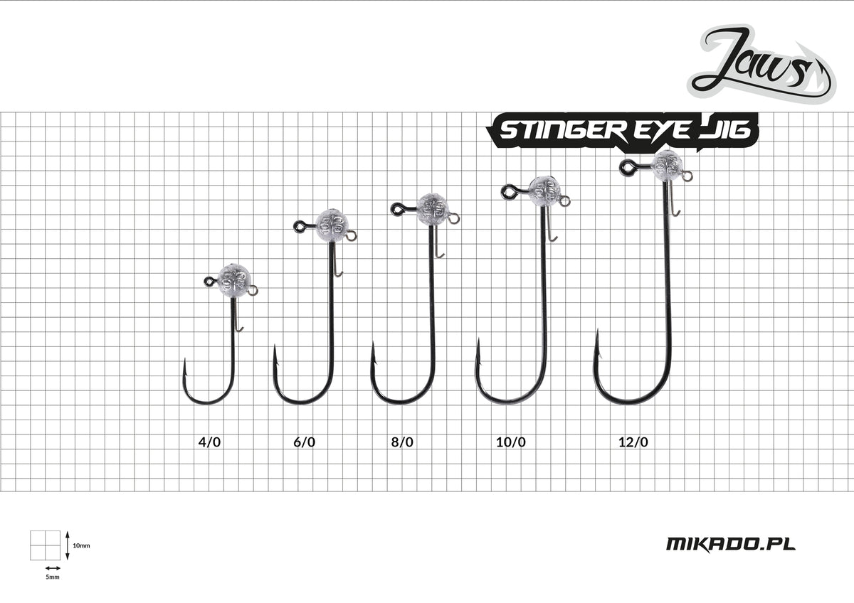 JIG HEAD MIKADO - JAWS STINGER EYE 3pcs