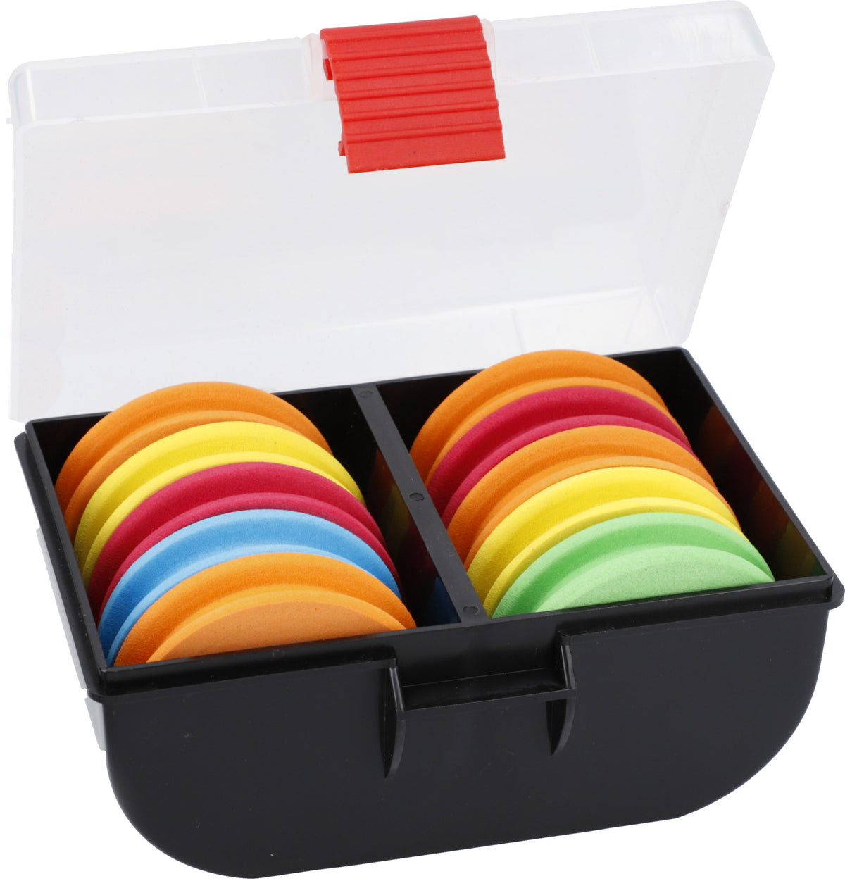 MIKADO KASTĪTE – PAVADIŅĀM AR PUTU DISKIEM (15,5 × 12 × 7 CM)