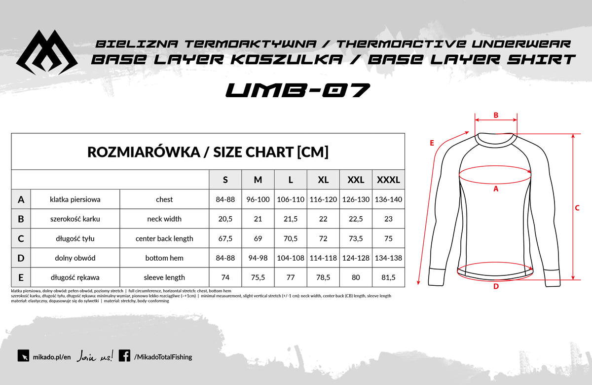 MIKADO TERMOAKTĪVAIS KREKLS – BASE LAYER
