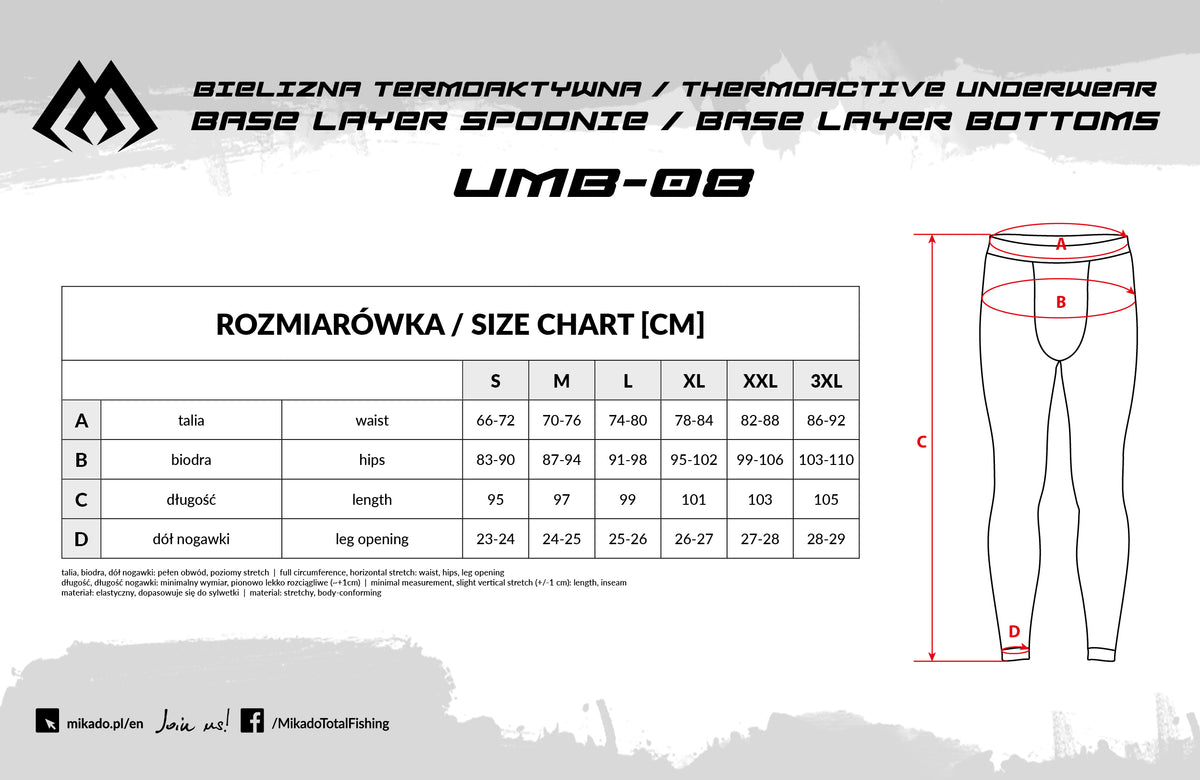 MIKADO TERMOAKTĪVĀS BIKSES – BASE LAYER